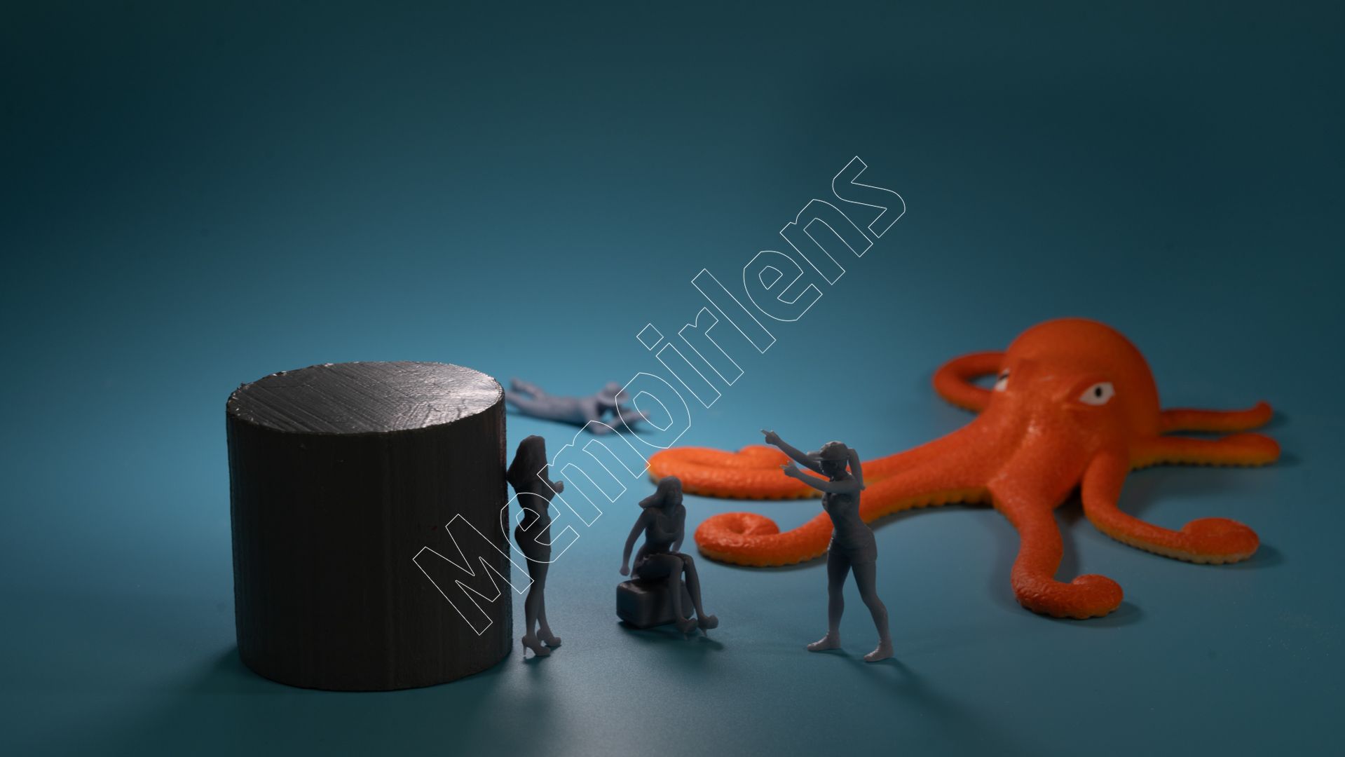 Orange octopus