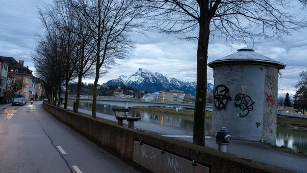 Riverside walkway