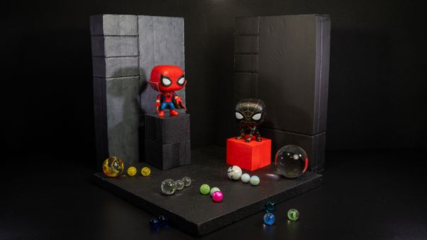 Spiderman and Dark Spiderman