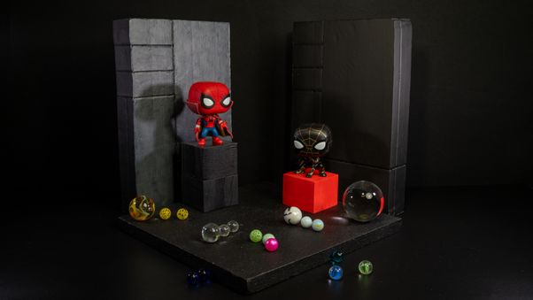 Spiderman and Dark Spiderman