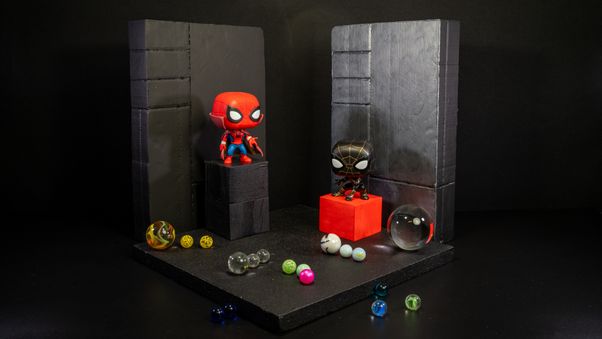 Spiderman and Dark Spiderman