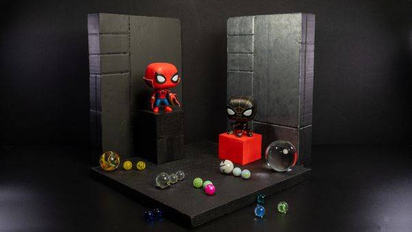 Spiderman and Dark Spiderman