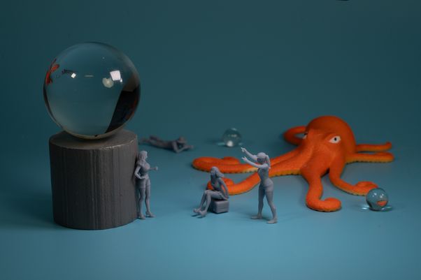 Orange octopus