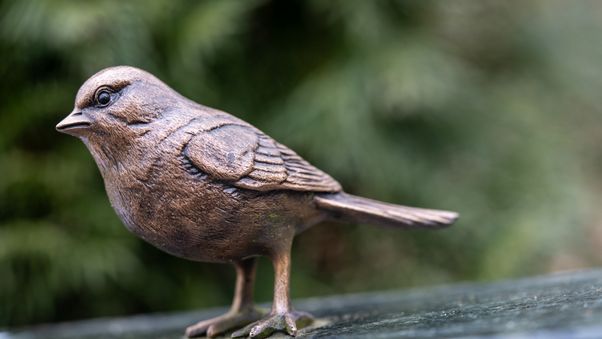Elegant Sparrow Sculpture