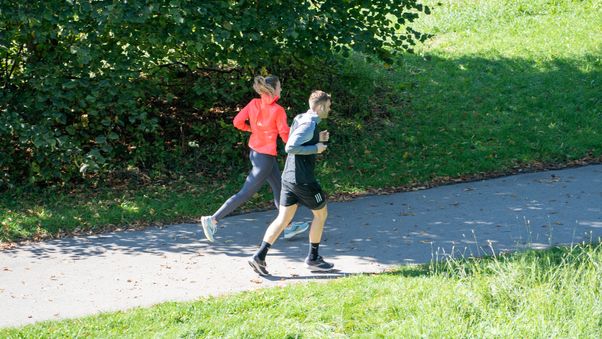 Two joggers